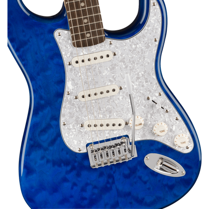 Fender Squier FSR Affinity Stratocaster QMT LRL WPPG Sapphire Blue