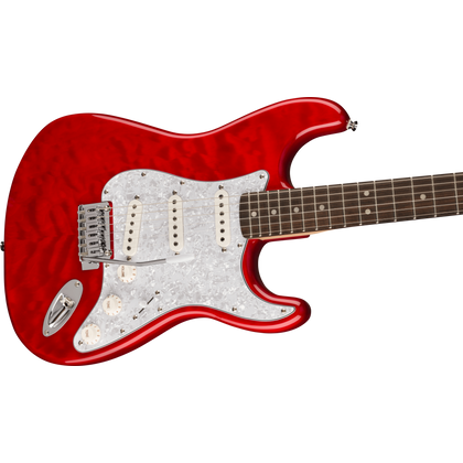 Fender Squier FSR Affinity Stratocaster QMT LRL WPPG Crimson Red