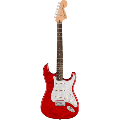 Fender Squier FSR Affinity Stratocaster QMT LRL WPPG Crimson Red
