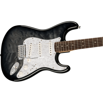 Fender Squier FSR Affinity Stratocaster QMT LRL WPPG Black Burst