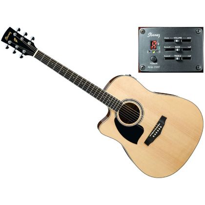 Ibanez PF15LECE Natural Chitarra acustica mancina amplificata naturale