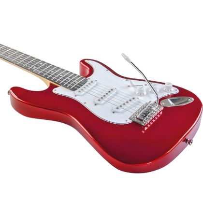 Eko S100 Chrome Red Chitarra elettrica rossa per bambini 3/4
