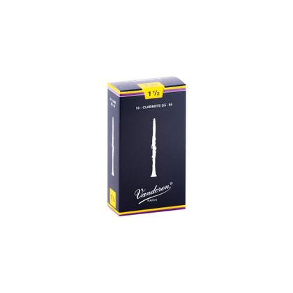 Vandoren Traditional CR1015 Ance per Clarinetto in Sib n. 1 ½ (Confezione da 10)