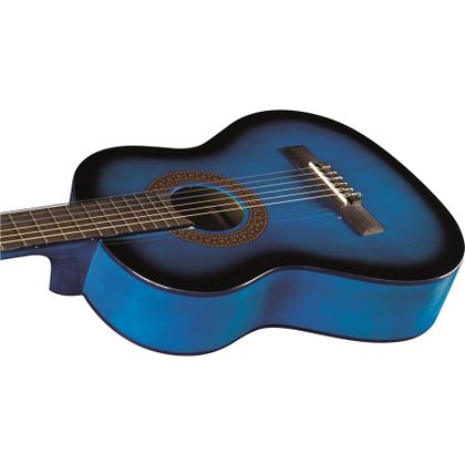 Eko CS5 Blue Burst Chitarra classica Blu 3/4