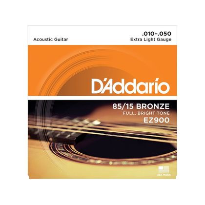 D'Addario EZ900 Muta di corde per chitarra acustica Extra Light 010-050