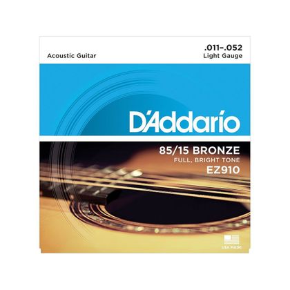 D'Addario EZ910 Muta di corde per chitarra acustica Light 011-052
