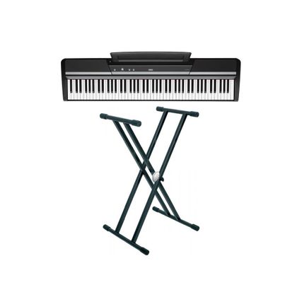 Pianoforte digitale Korg SP-170S BK con supporto Proel EL250