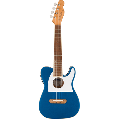 Fender Fullerton Tele Lake Placid Blue Ukulele concerto Telecaster elettrificato