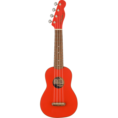 Fender FSR Venice Ukulele Soprano Fiesta Red