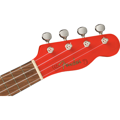 Fender FSR Venice Ukulele Soprano Fiesta Red