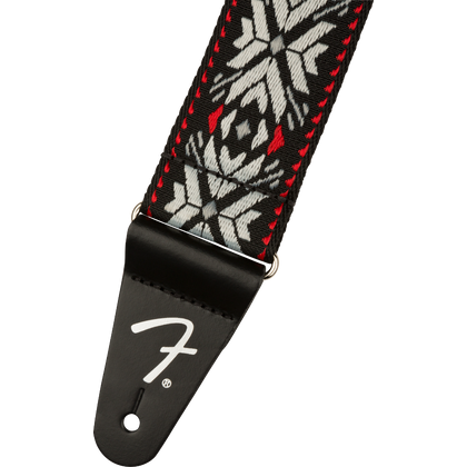 FENDER Tracolla Pasadena Woven Straps Red Snowflake