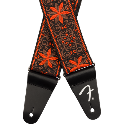 Fender Pasadena Straps Woven Orange Wallflower Tracolla per Chitarra e Basso