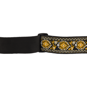Fender Pasadena Straps Woven Yellow Lotus Tracolla per Chitarra e Basso