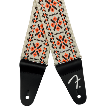 Fender Pasadena Straps Woven Lattice Orange Tracolla per Chitarra e Basso