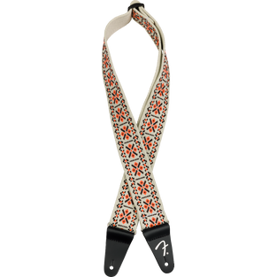 Fender Pasadena Straps Woven Lattice Orange Tracolla per Chitarra e Basso