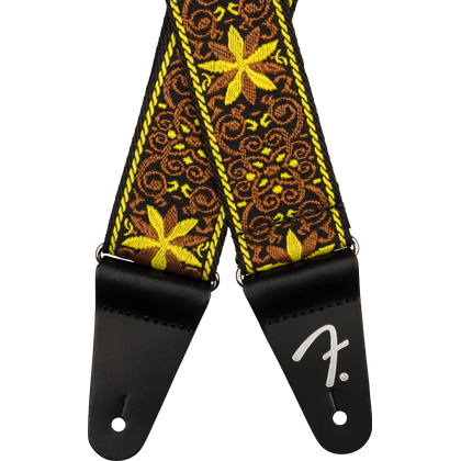 Fender Pasadena Straps Woven Yellow Wallflower Tracolla per Chitarra e Basso