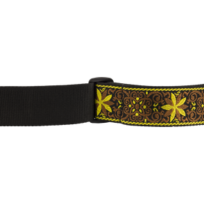 Fender Pasadena Straps Woven Yellow Wallflower Tracolla per Chitarra e Basso