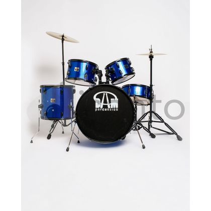 Batteria Acustica Cassa 22" Completa 5 pezzi Blu