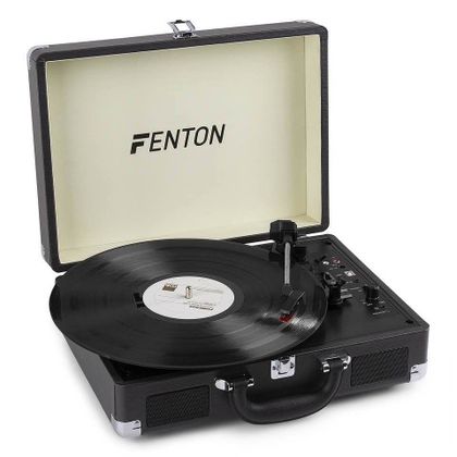 FENTON RP115C Record Player BT Brown Wood
