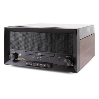 FENTON RP135W Record Player 60&rsquo;s Dark Wood