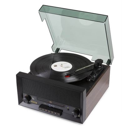 FENTON RP135W Record Player 60&rsquo;s Dark Wood