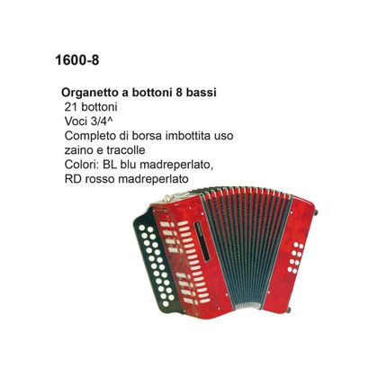 DAM 1600-8 Organetto 8 bassi