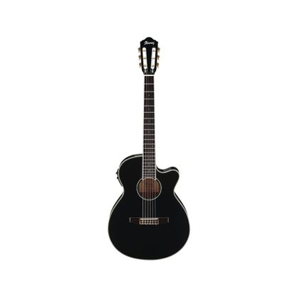 Ibanez AEG10NII BK Black High Gloss Chitarra classica elettrificata nera