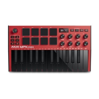 AKAI MPK MINI MK3 Red Controller USB MIDI 25 Tasti Rossa