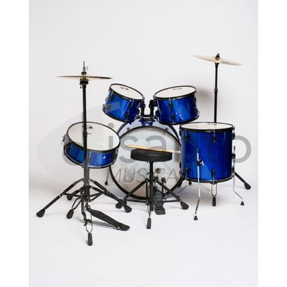 Batteria Acustica Cassa 22" Completa 5 pezzi Blu