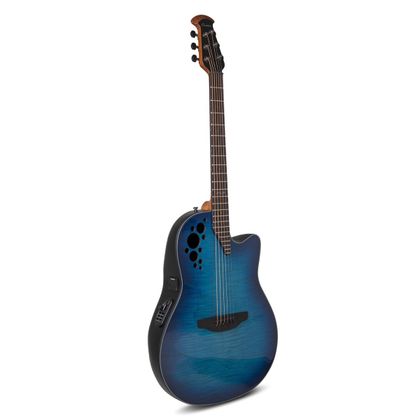 Ovation Celebrity Elite Plus Limited 2024 CE44P-BLFL-G Blue Flamed Maple Acustica Elettrificata