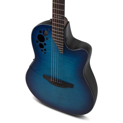 Ovation Celebrity Elite Plus Limited 2024 CE44P-BLFL-G Blue Flamed Maple Acustica Elettrificata