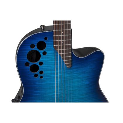 Ovation Celebrity Elite Plus Limited 2024 CE44P-BLFL-G Blue Flamed Maple Acustica Elettrificata