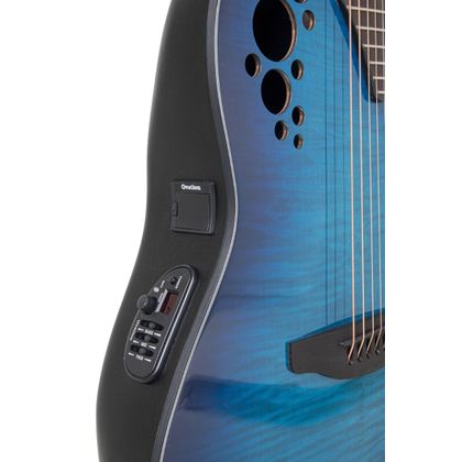 Ovation Celebrity Elite Plus Limited 2024 CE44P-BLFL-G Blue Flamed Maple Acustica Elettrificata