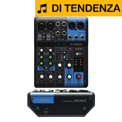 YAMAHA MG06X Mixer 6 canali con effetti