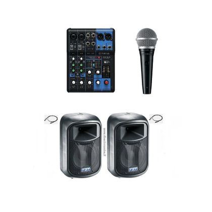 Impianto audio professionale 500W FBT J8A  + MG06X + PGA48 + cavi omaggio