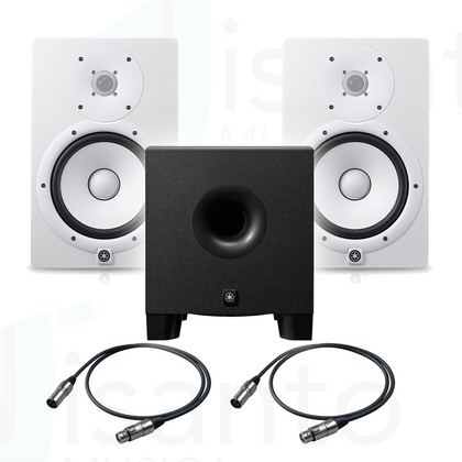 Coppia YAMAHA HS8 White + Sub YAMAHA HS8S + Cavi