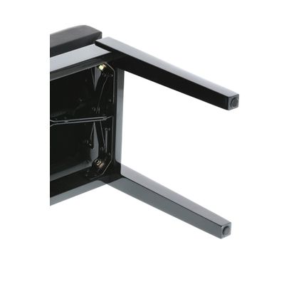 GEWA Deluxe Leather Panca per Pianoforte Regolabile Nero Lucido