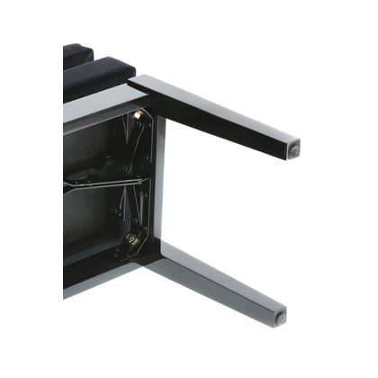 GEWA Panca per Pianoforte Deluxe Compartment Nero Lucido