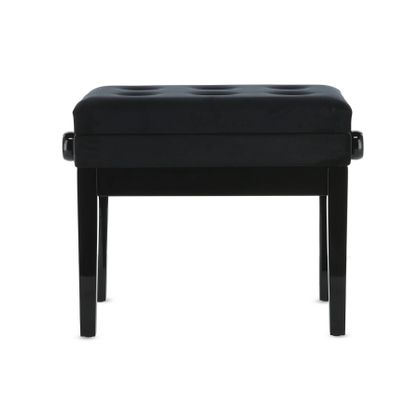 GEWA Panca per Pianoforte Deluxe Compartment Nero Lucido