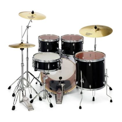 Pearl Export EXX725FBR Jet Black Batteria acustica completa nera