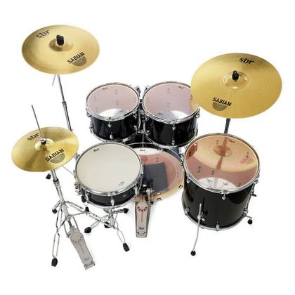 Pearl Export EXX725FBR Jet Black Batteria acustica completa nera