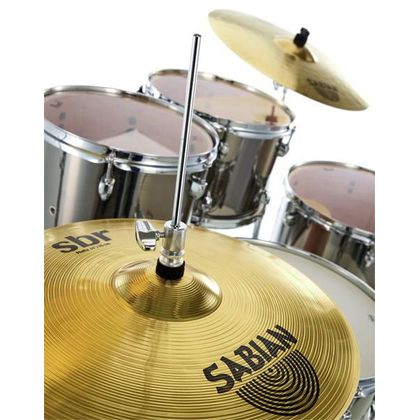 Pearl Export EXX725SBR/C21 Smokey Chrome Batteria acustica completa cromata + Sabian Omaggio