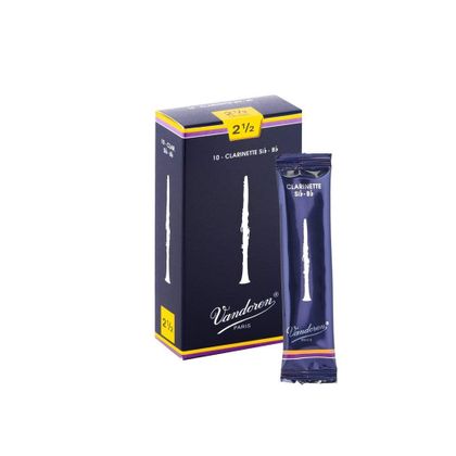 Vandoren Traditional CR1025 Ance per Clarinetto in Sib n. 2 ½ (Confezione da 10)