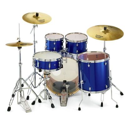 Pearl Export EXX725FBR High Voltage Blue Batteria acustica completa blu