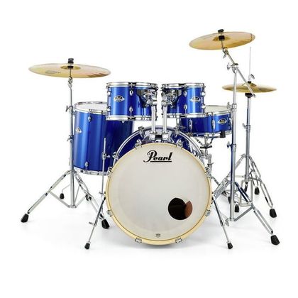 Pearl Export EXX725FBR High Voltage Blue Batteria acustica completa blu