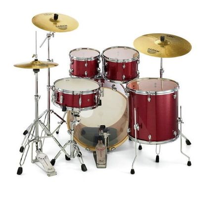 Pearl Export EXX725FBR Red Wine batteria acustica completa rossa