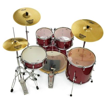 Pearl Export EXX725FBR Red Wine batteria acustica completa rossa