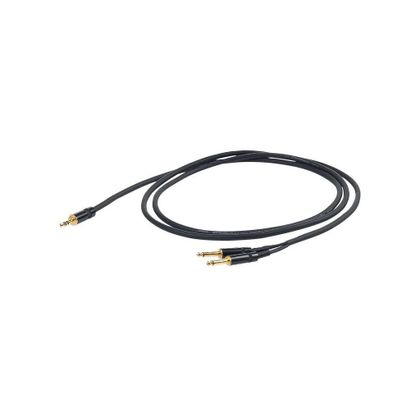 Proel CHLP170LU3 Cavo Jack stereo 3.5mm - 2x Jack mono 6.3mm 3  mt.