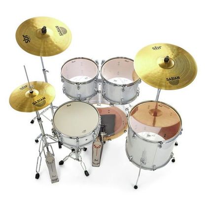 Pearl Export EXX725FBR Arctic White Batteria acustica completa bianca