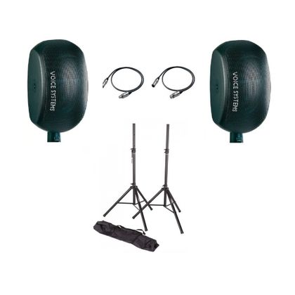 Coppia casse attive 240W Voice Systems Bee Theatre + supporti con borsa + cavi